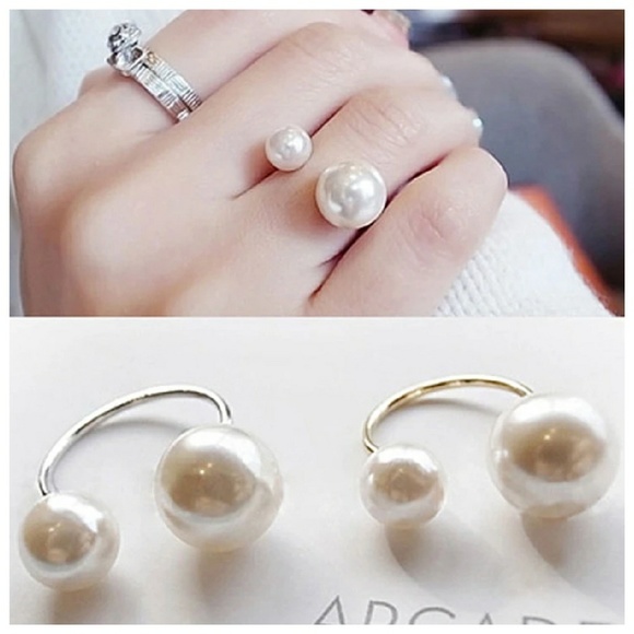 New Pearl ring silver - Picture 2 of 2