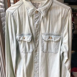 Abercrombie and Fitch Cotton Denim flannel