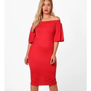 Gorgeous red holiday party dress