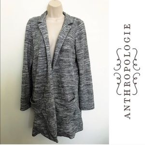 Anthropologie Heathered Gray Blazer