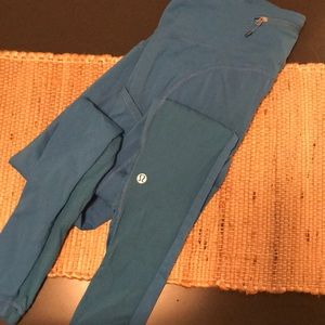 Lululemon full length blue leggings