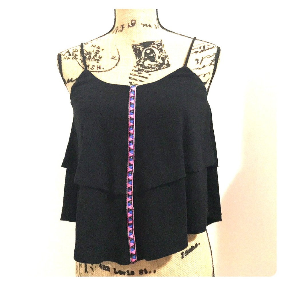 Black Flowy Top