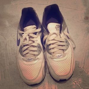 Nike Air Max white and purple