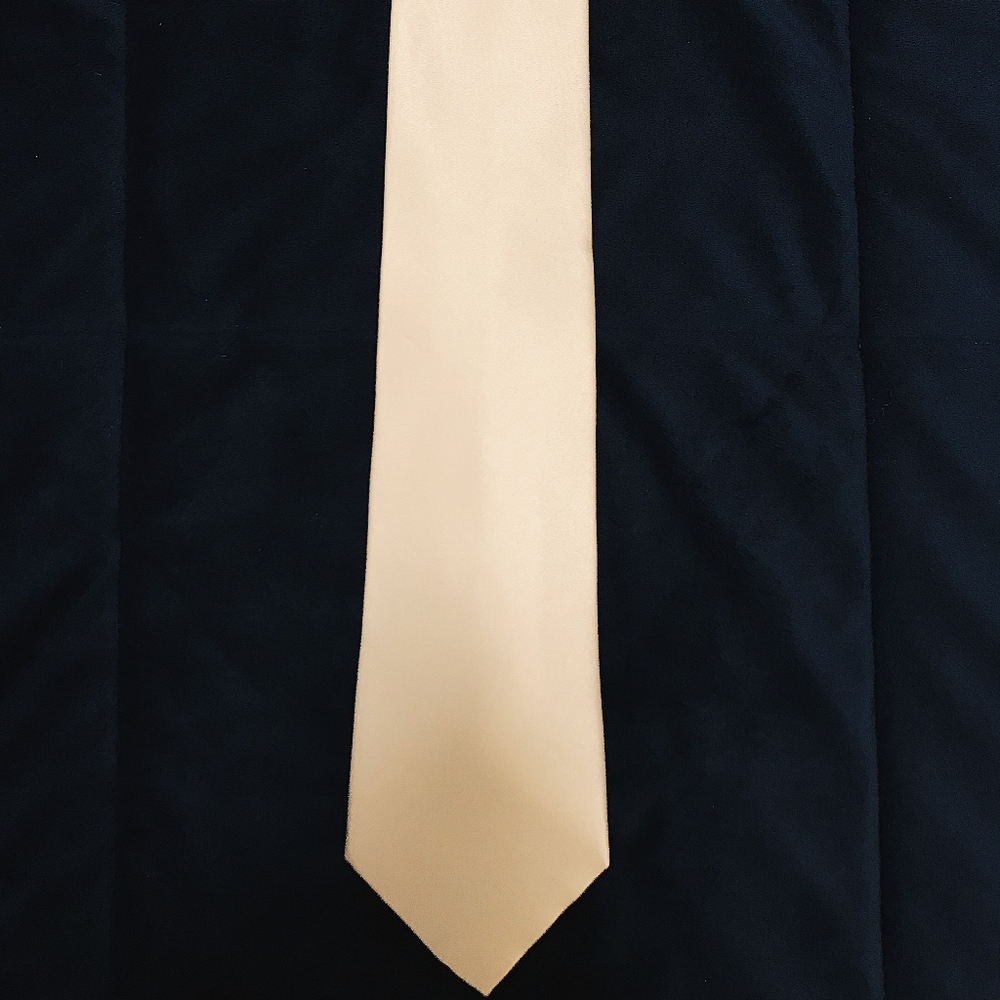 White Silk Tie