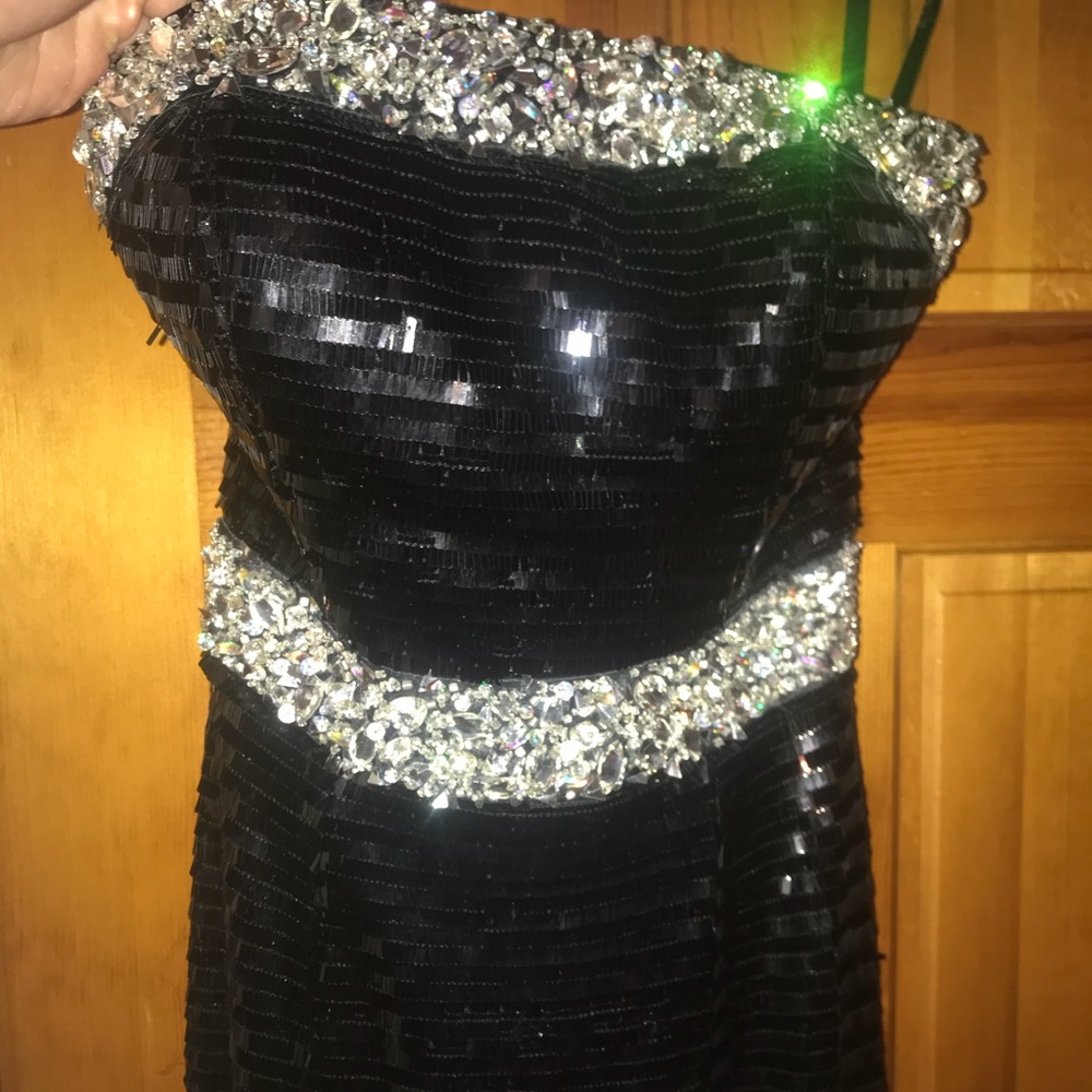 Black Sequence Gown