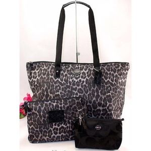 Coach 3-piece “Weekender” tote bag