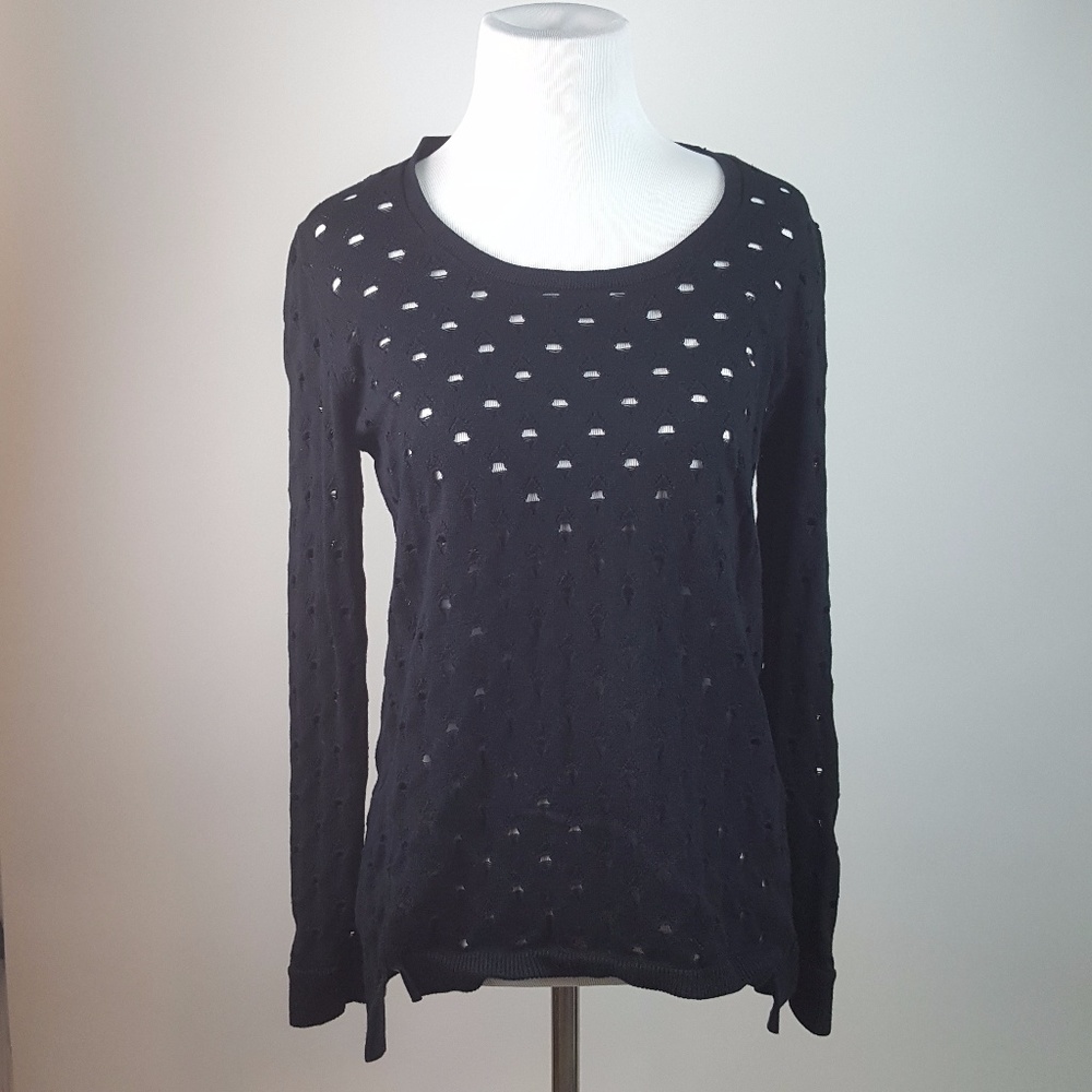 Rock & Republic Slashed Style Sweater Punk M AT32