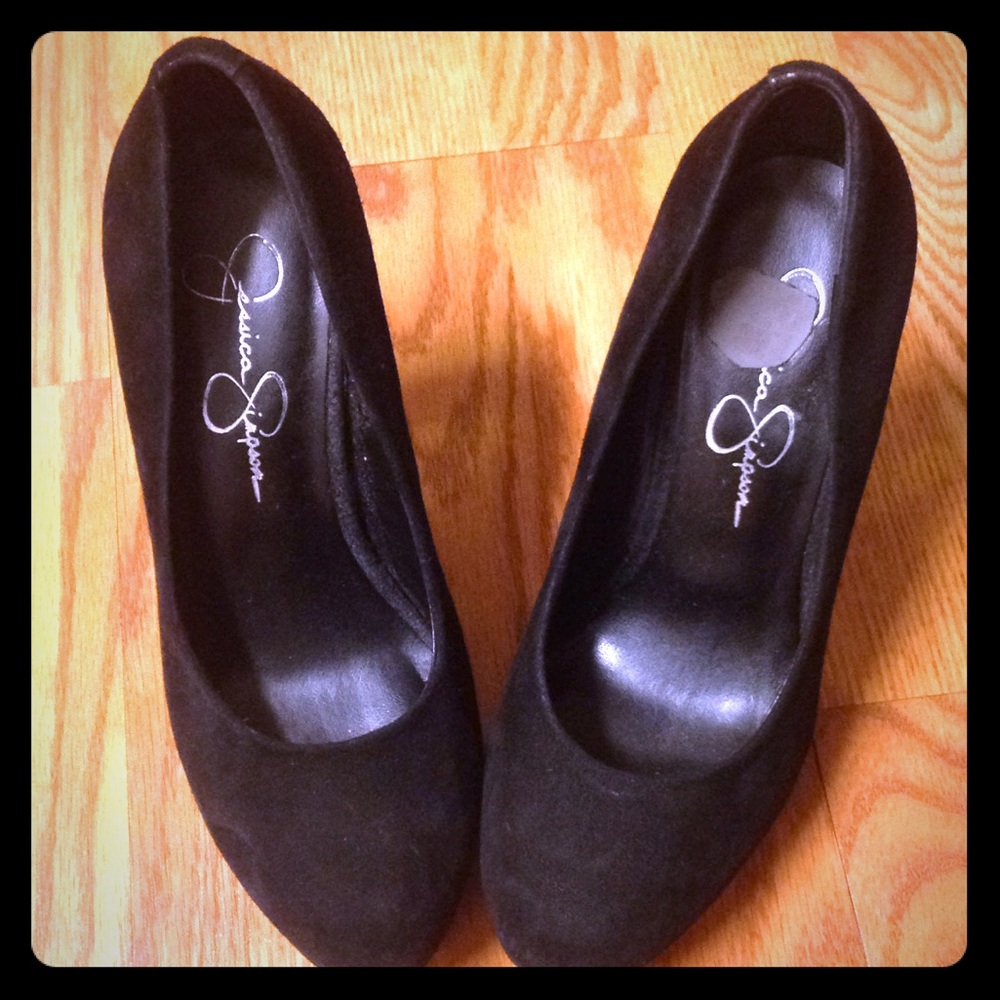 Jessica Simpson Black suede heels