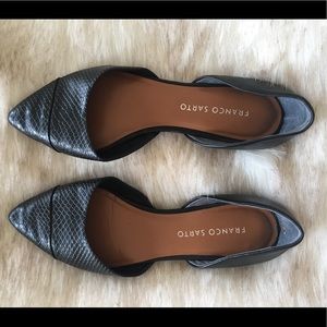 Franco Sarto Black Flats
