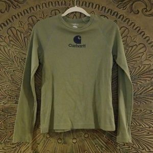Women's Carhartt Long Sleeve Logo Tee, Small