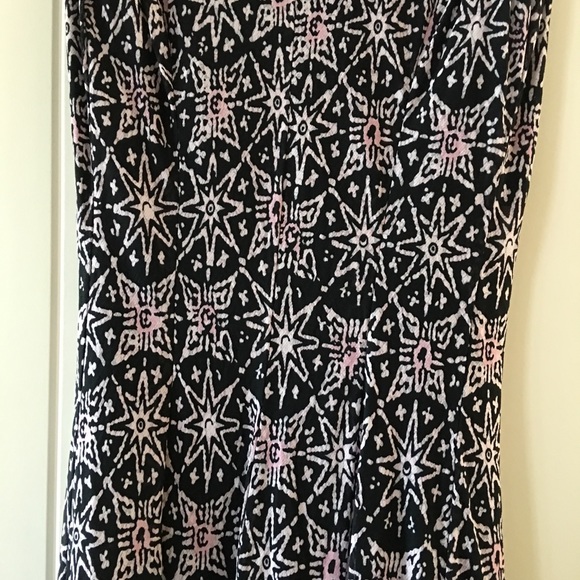 From Paris 🇫🇷 Sleeveless Black & Pink Boho Dress - Picture 6 of 8