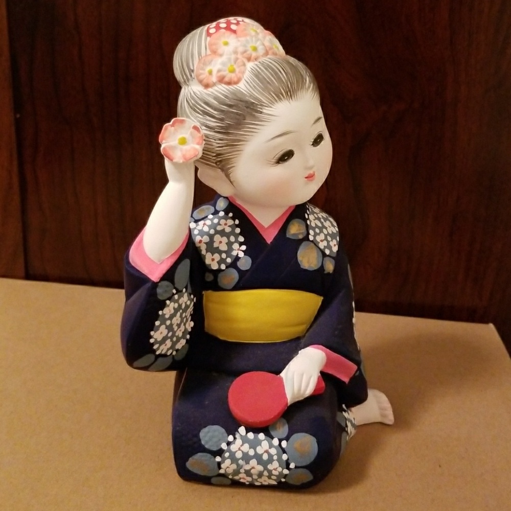 Vintage Japanese Hakata (Pottery) Doll Figurine