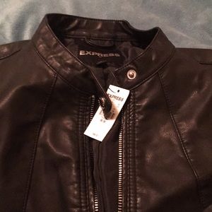 Express "Minus The Leather" Black Moto Jacket