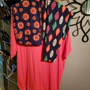 Lularoe Irma and leggings