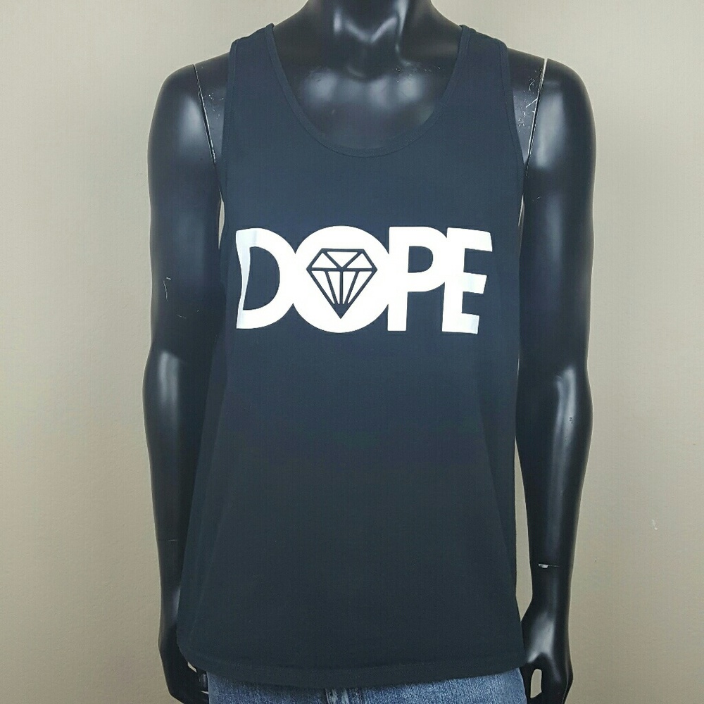 DOPE Black & White Tank Top