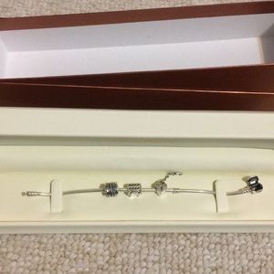 Pandora bracelet and charms