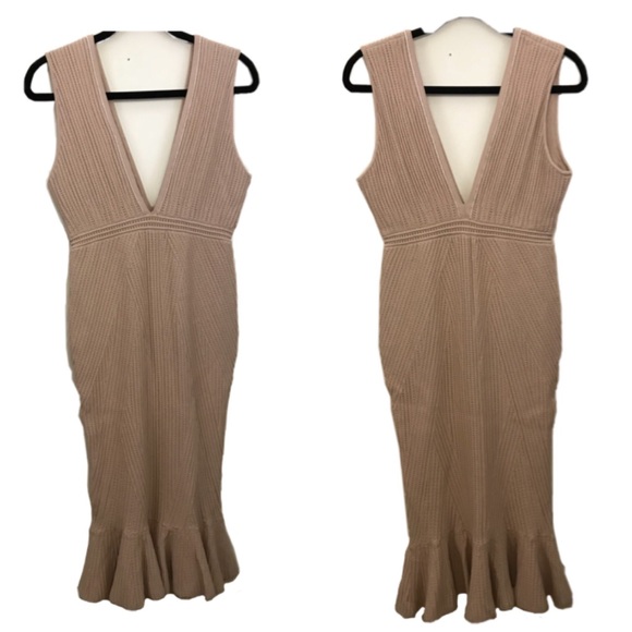 Ronny Kobo Exclusive Sienna Pointelle V Neck Dress - Picture 3 of 4
