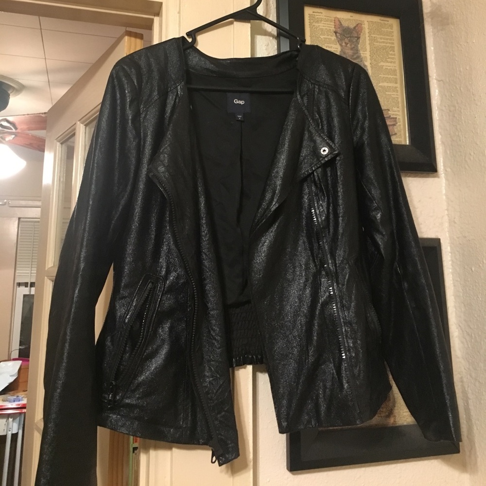 Faux leather Gap  Motorcycle Jacket!