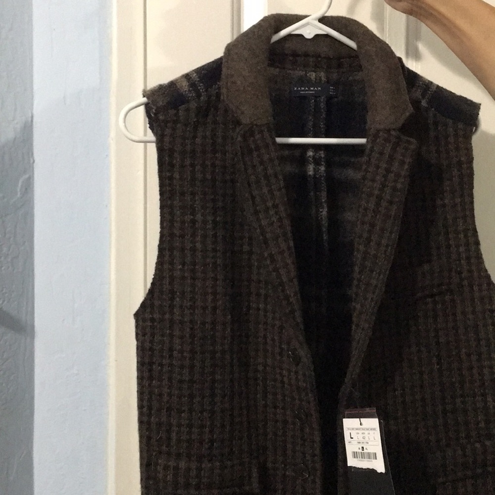 Zara Plaid Vest *New*