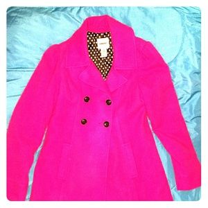❄❄Cherokee Hot Pink Pea Coat❄❄