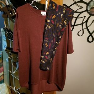Lularoe Irma and leggings