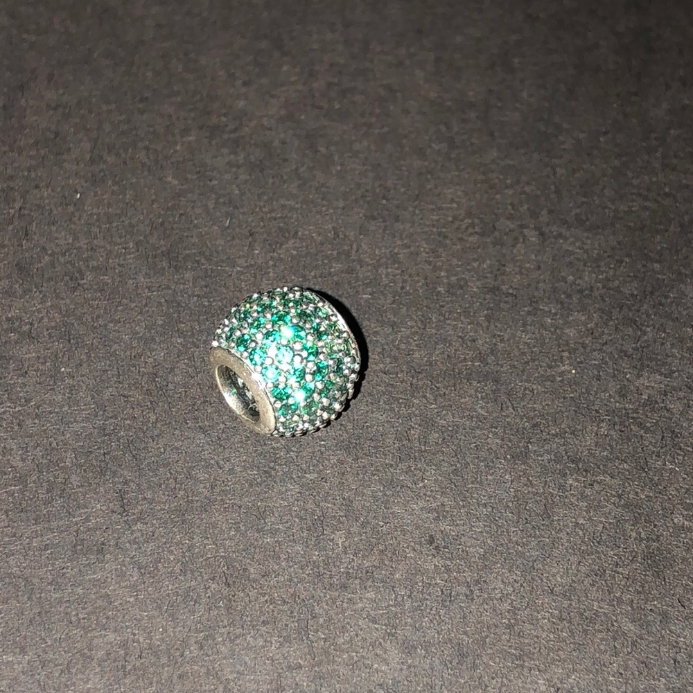 Pandora Green Cubic Zirconia bead charm
