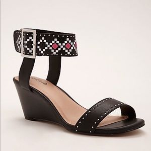 Torrid Patterned Ankle Mini Wedges (Wide Width)