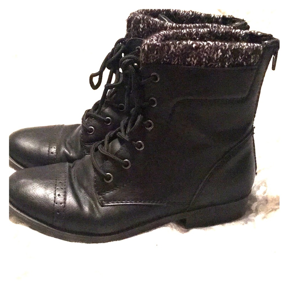 Black combat boots!