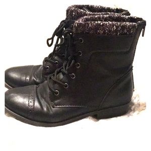 Black combat boots!