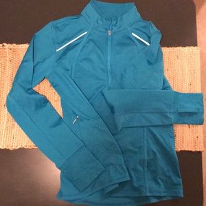Athleta half zip jacket blue