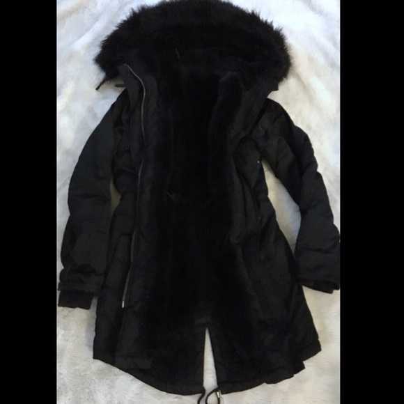 lined fishtail parka jacket