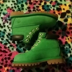 toddler green timberlands