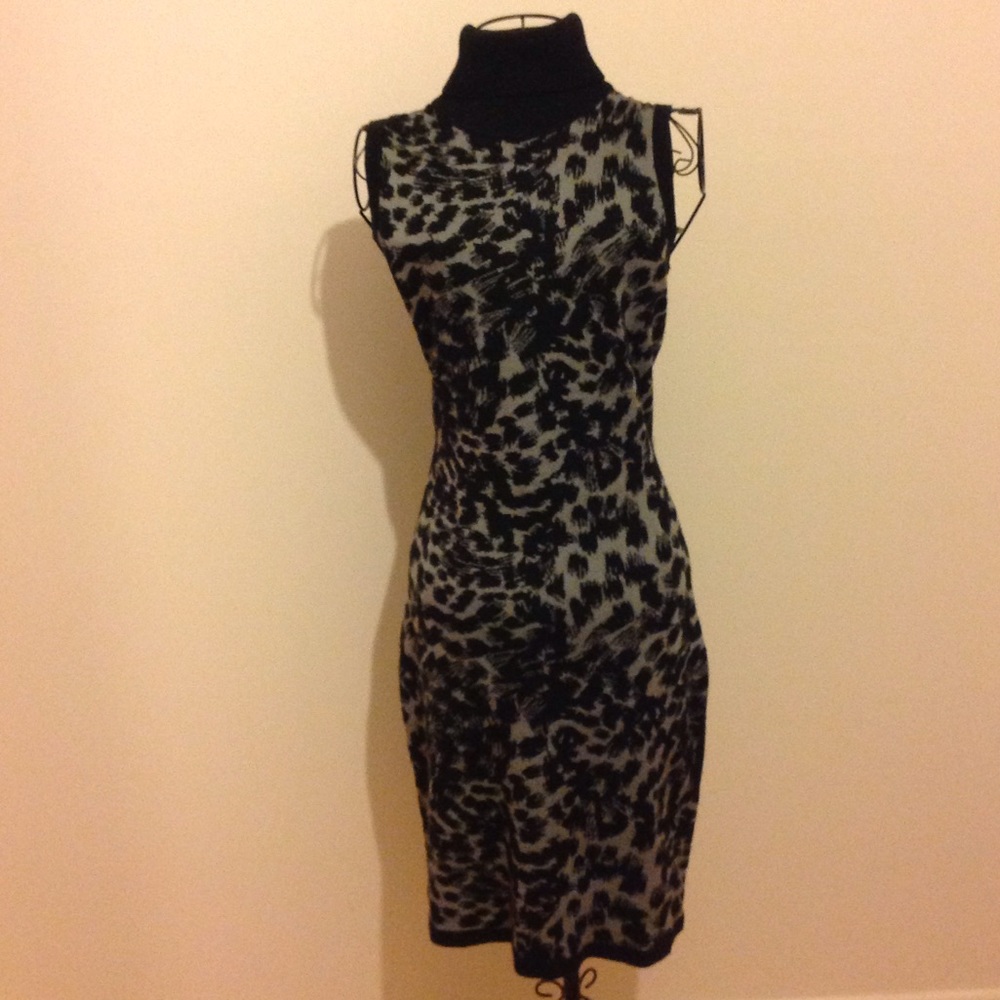 Calvin Klein Animal Print Sweater Dress NWOT
