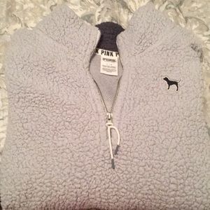 PINK Sherpa pullover!