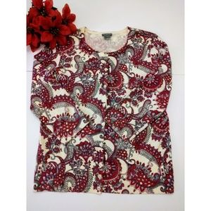 Ann Taylor Floral Cardigan - image 1