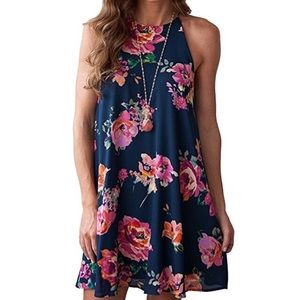 🌸🌸 Halter Neck BOHO Floral Dress