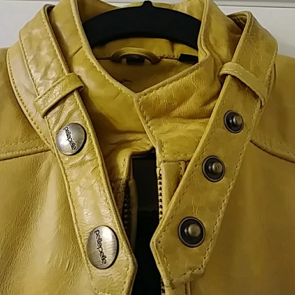 PELLE~WOMENS LEATHER JACKET SIZE 14 - Picture 3 of 8