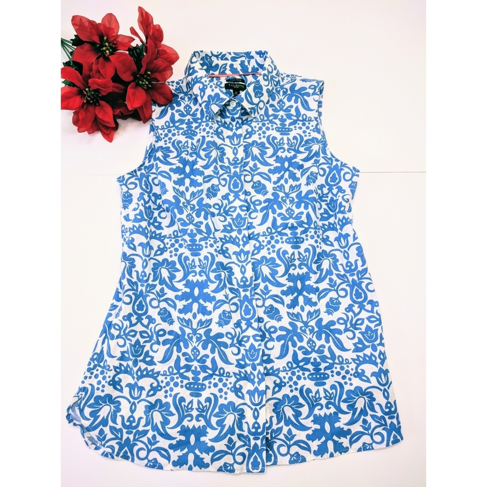 Talbots Sleeveless button down shirt