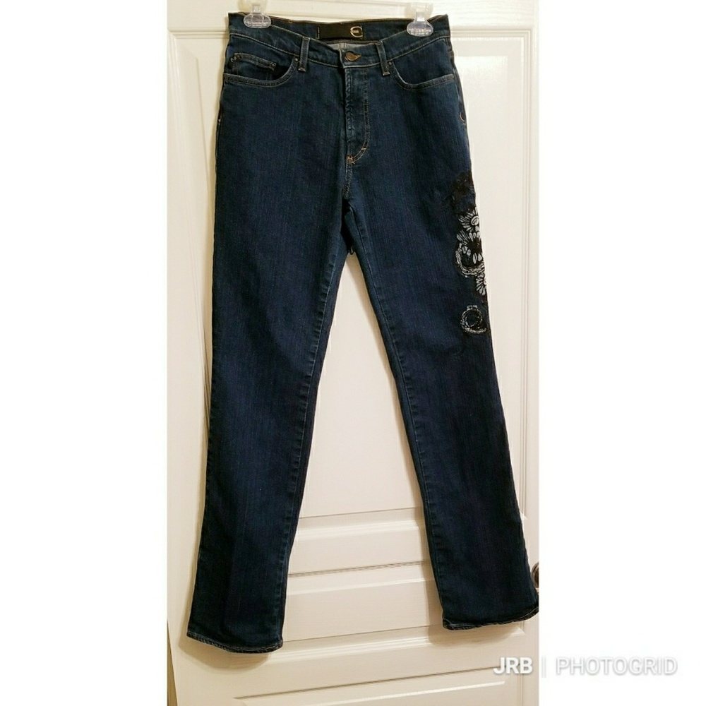 Just Cavalli embroidered jeans