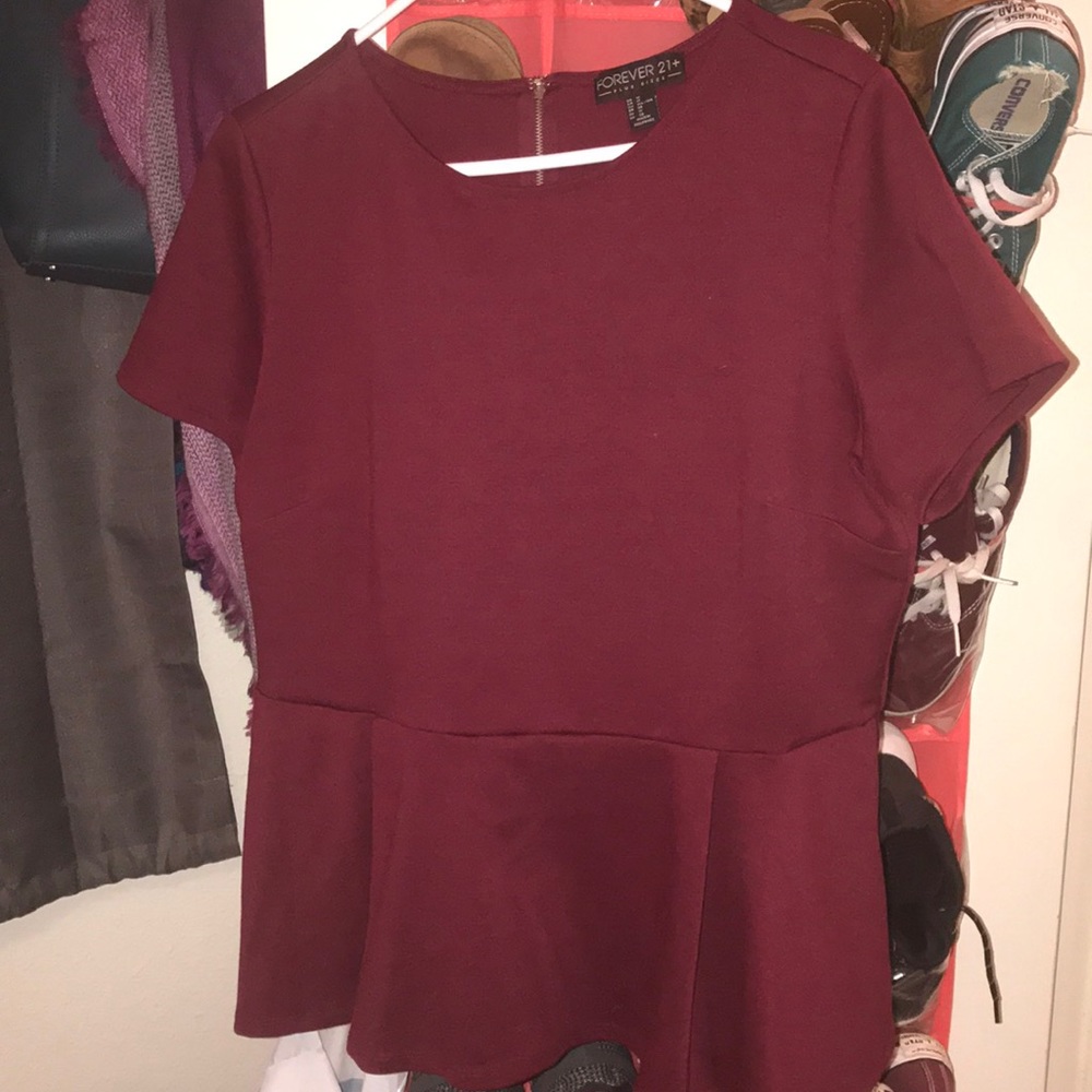 Forever 21+ peplum top
