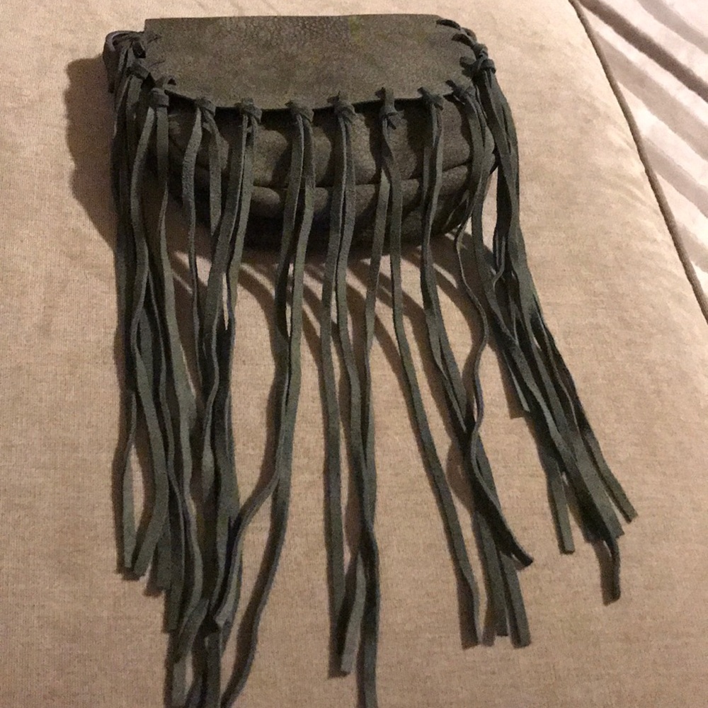 Army green shoulder bag