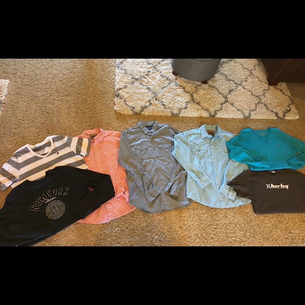 Lot Of 7 Men’s Shirts Most New