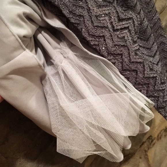 Windsor Sparkly Grey Ombré Formal Dress (3/4) - Picture 2 of 4