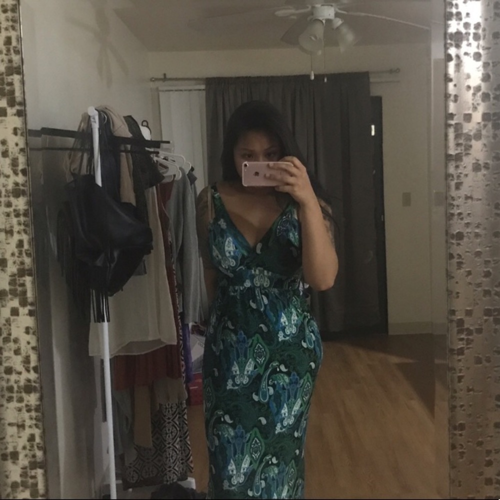 Pattern print Maxi dress