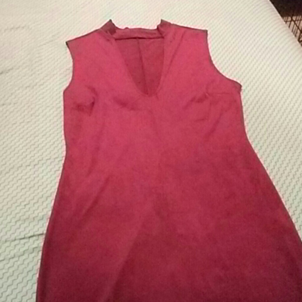 Red velvet dress