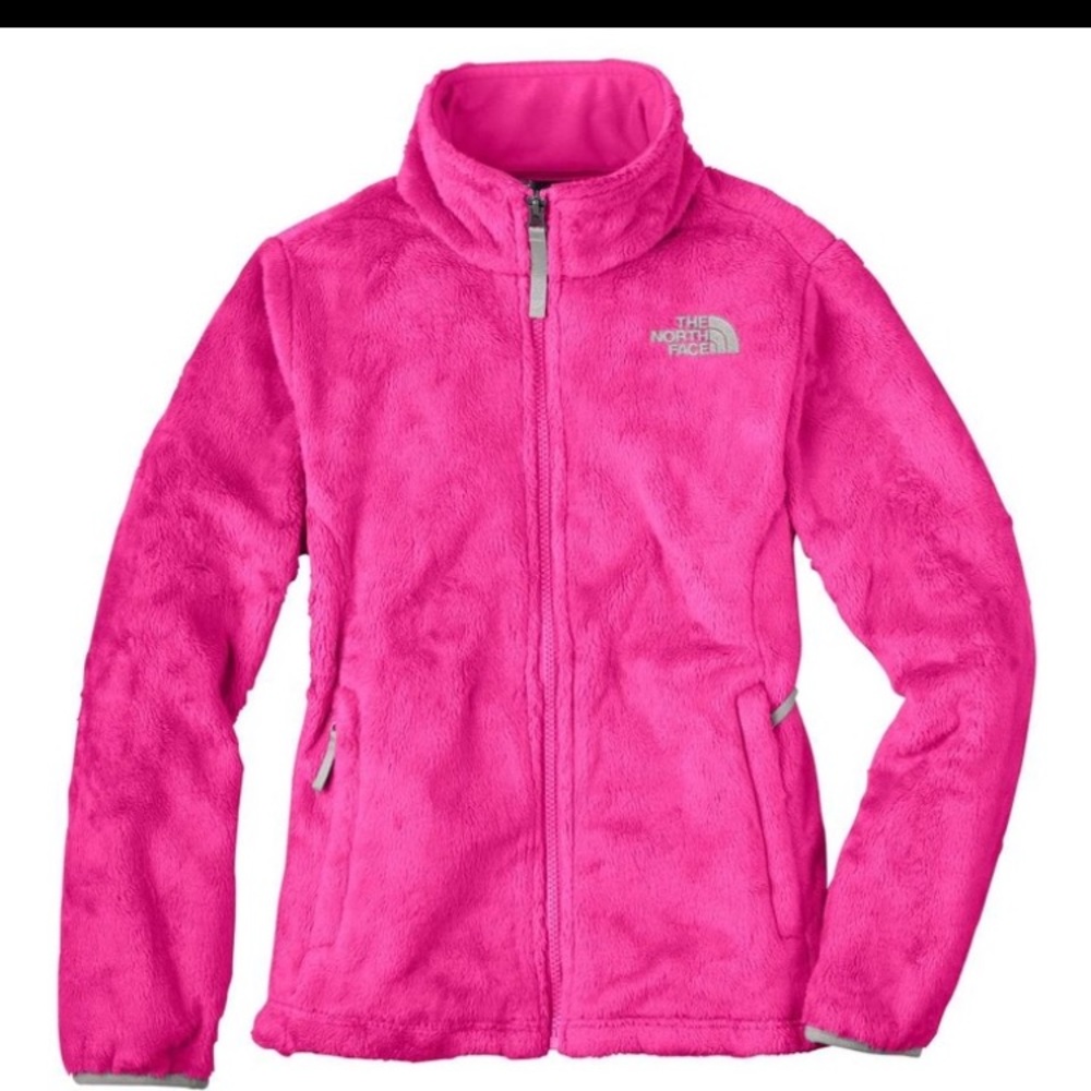 The North Face Osito full zip pink jacket! EUC 🌺