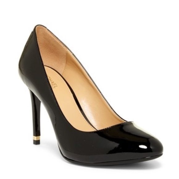 Black Leather Pumps - Picture 2 of 4