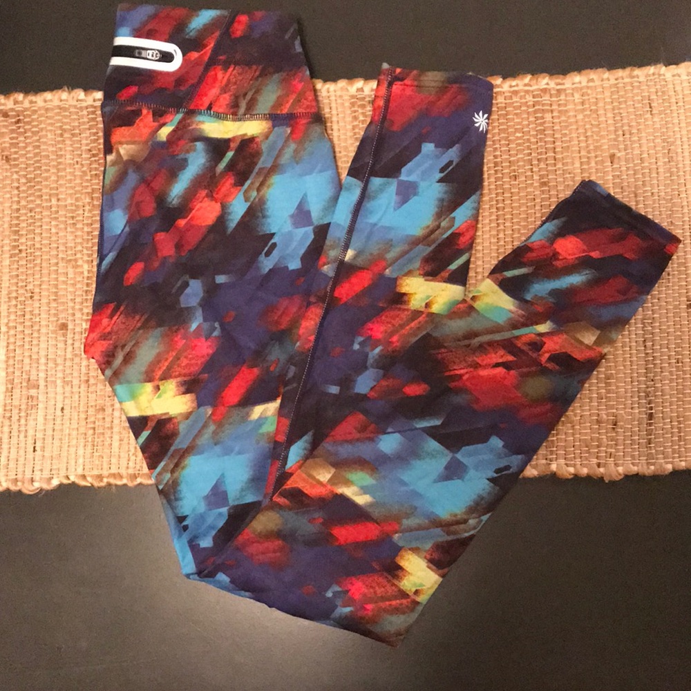 Athleta full length FUN pattern leggings