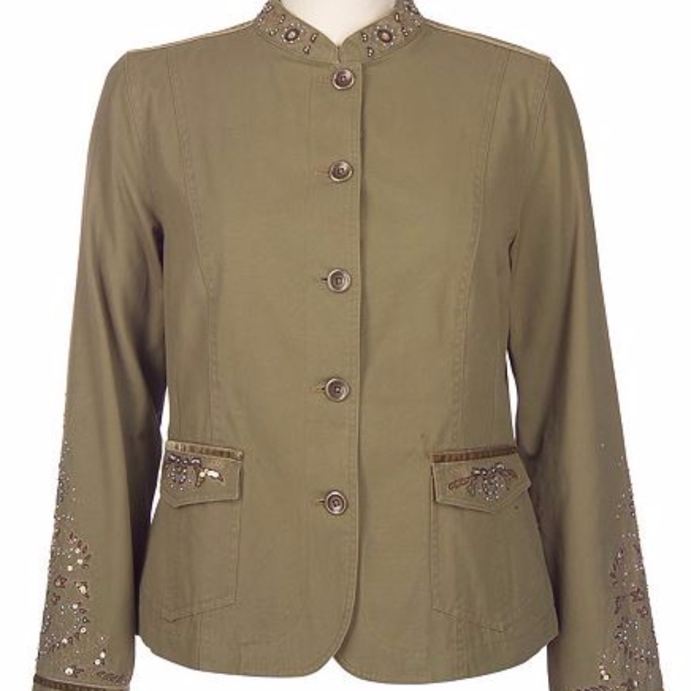 Motto - Olive Green Jacket - Large (14-16) - Picture 1 of 4