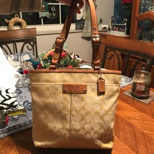Coach canvas purse
